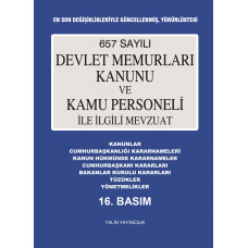 657 SAYILI DEVLET MEMURLARI KANUNU  VE KAMU PERSONELİ İLE İLGİLİ MEVZUAT